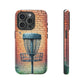 Tough Phone Cases - Brick Wall Graffiti Disc Golf Basket iPhone Samsung Galaxy