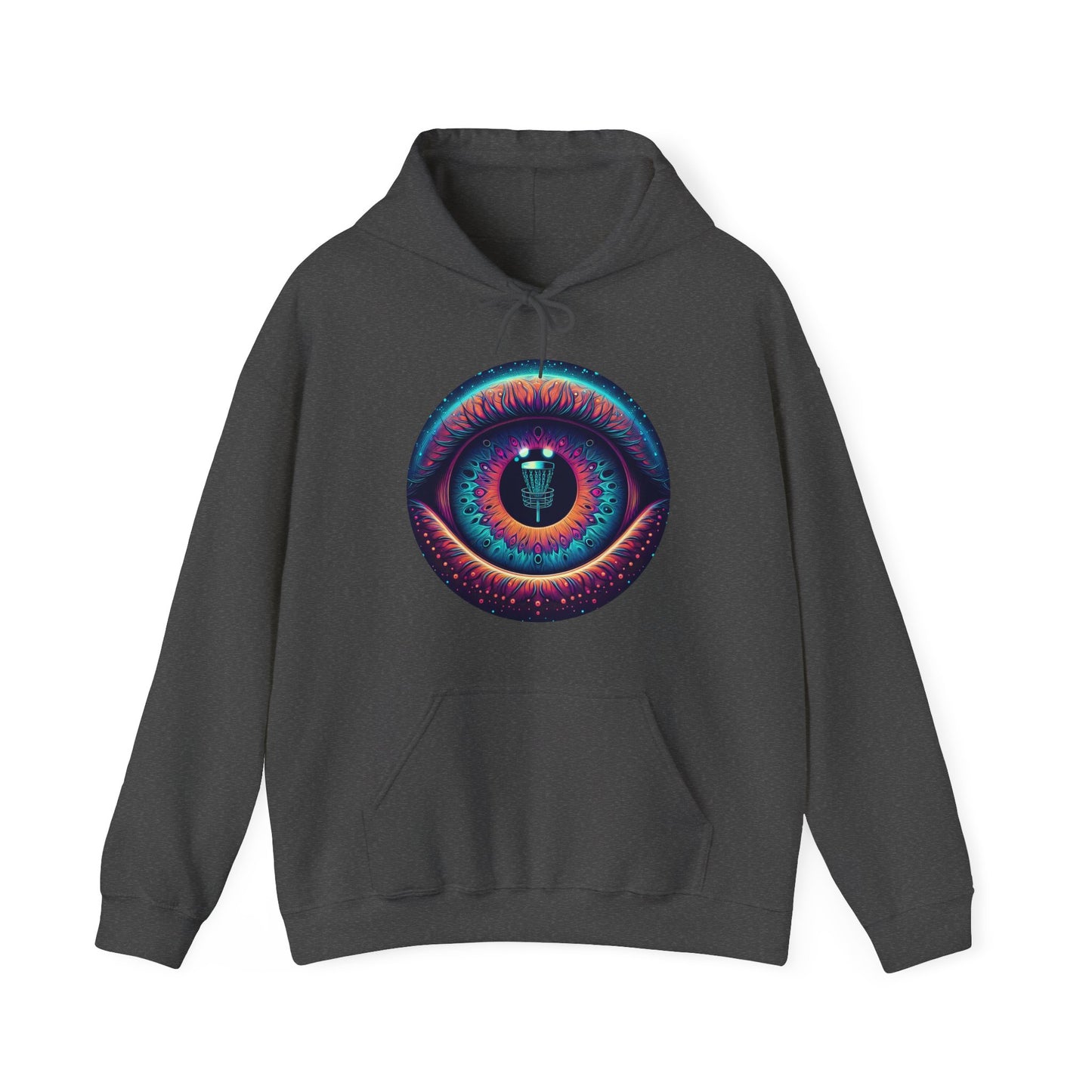 Hooded Sweatshirt - Disc Golf Basket Eyeball