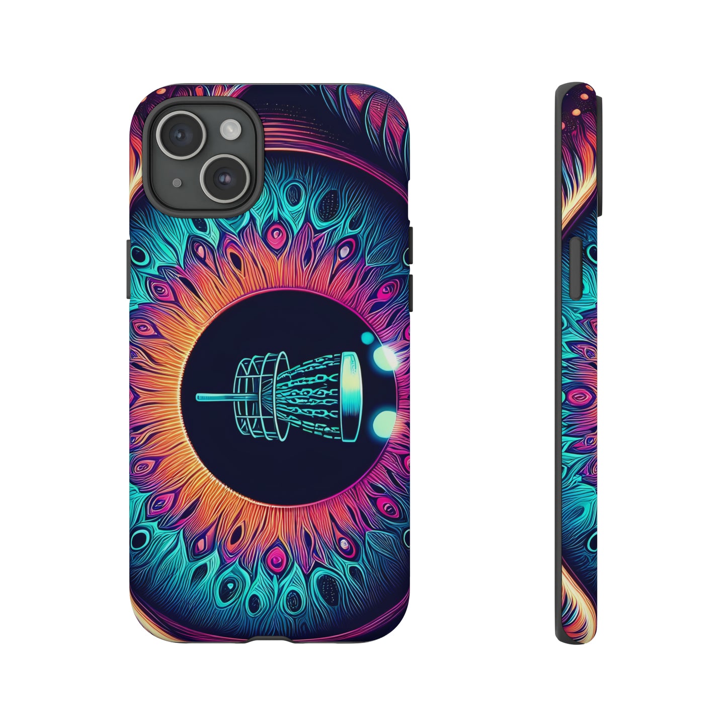 Tough Phone Cases - Eyeball Disc Golf Basket iPhone Samsung Galaxy