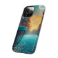 Tough Phone Cases - Disc Golf Basket Moon Landscape iPhone Samsung Galaxy