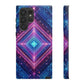 Blue Purple Geometric Pattern Tough Phone Cases - iPhone Samsung Galaxy