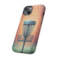 Tough Phone Cases - Brick Wall Graffiti Disc Golf Basket iPhone Samsung Galaxy