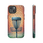 Tough Phone Cases - Brick Wall Graffiti Disc Golf Basket iPhone Samsung Galaxy