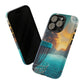 Tough Phone Cases - Disc Golf Basket Moon Landscape iPhone Samsung Galaxy