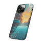 Tough Phone Cases - Disc Golf Basket Moon Landscape iPhone Samsung Galaxy