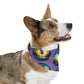 Pet Bandana Collar - Disc Golf Painting Pattern Purple