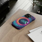 Tough Phone Cases - Eyeball Disc Golf Basket iPhone Samsung Galaxy