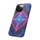 Blue Purple Geometric Pattern Tough Phone Cases - iPhone Samsung Galaxy