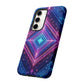 Blue Purple Geometric Pattern Tough Phone Cases - iPhone Samsung Galaxy