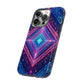 Blue Purple Geometric Pattern Tough Phone Cases - iPhone Samsung Galaxy