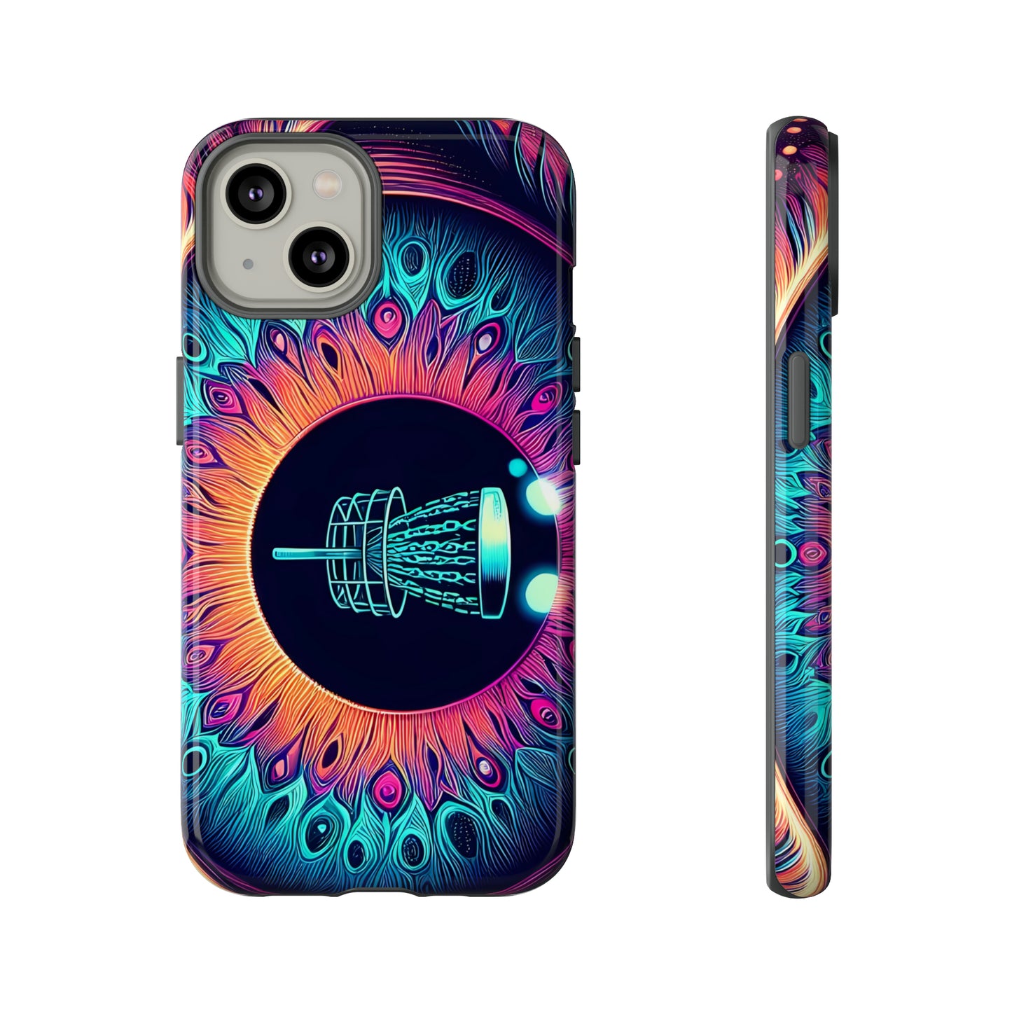 Tough Phone Cases - Eyeball Disc Golf Basket iPhone Samsung Galaxy