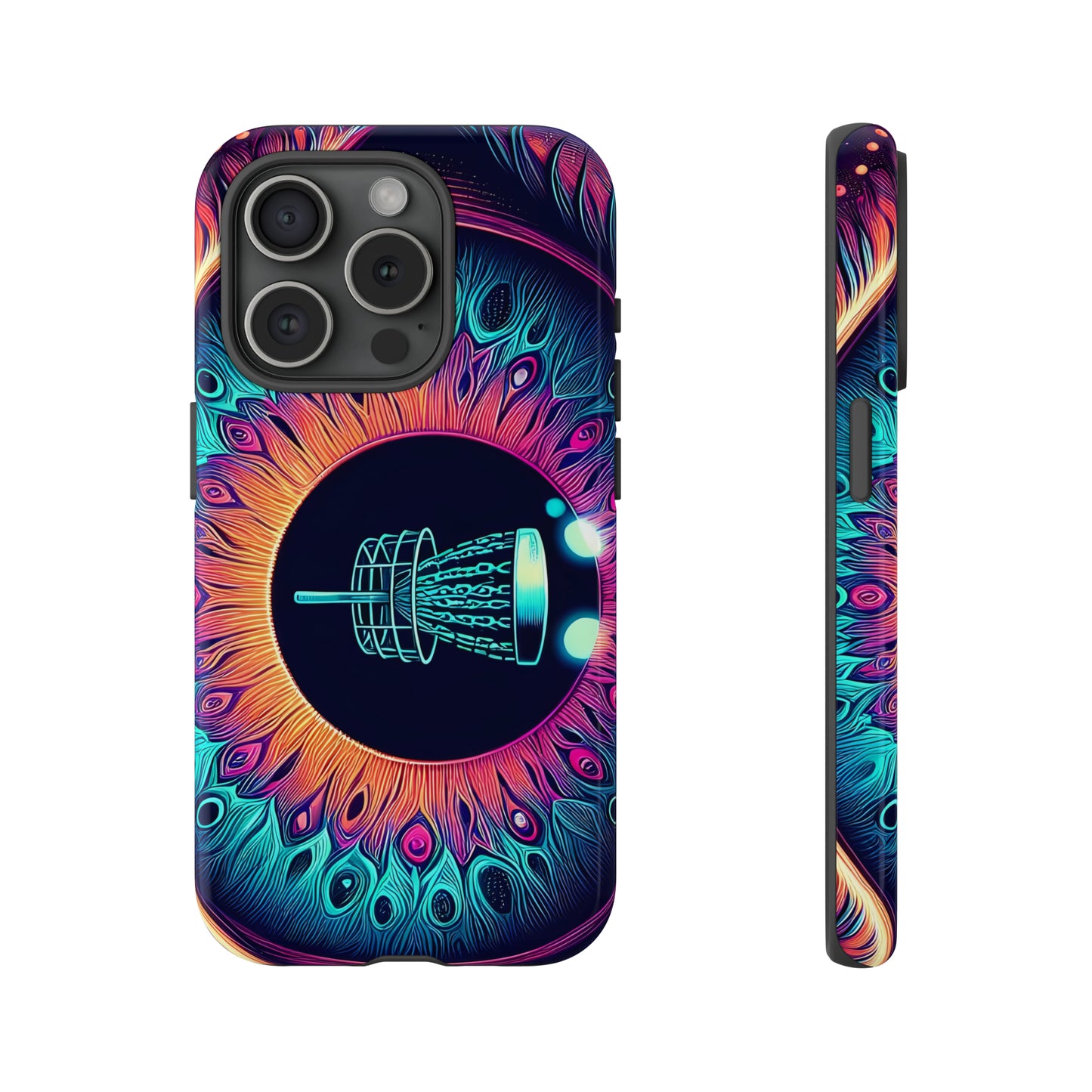 Tough Phone Cases - Eyeball Disc Golf Basket iPhone Samsung Galaxy