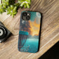 Tough Phone Cases - Disc Golf Basket Moon Landscape iPhone Samsung Galaxy