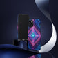 Blue Purple Geometric Pattern Tough Phone Cases - iPhone Samsung Galaxy