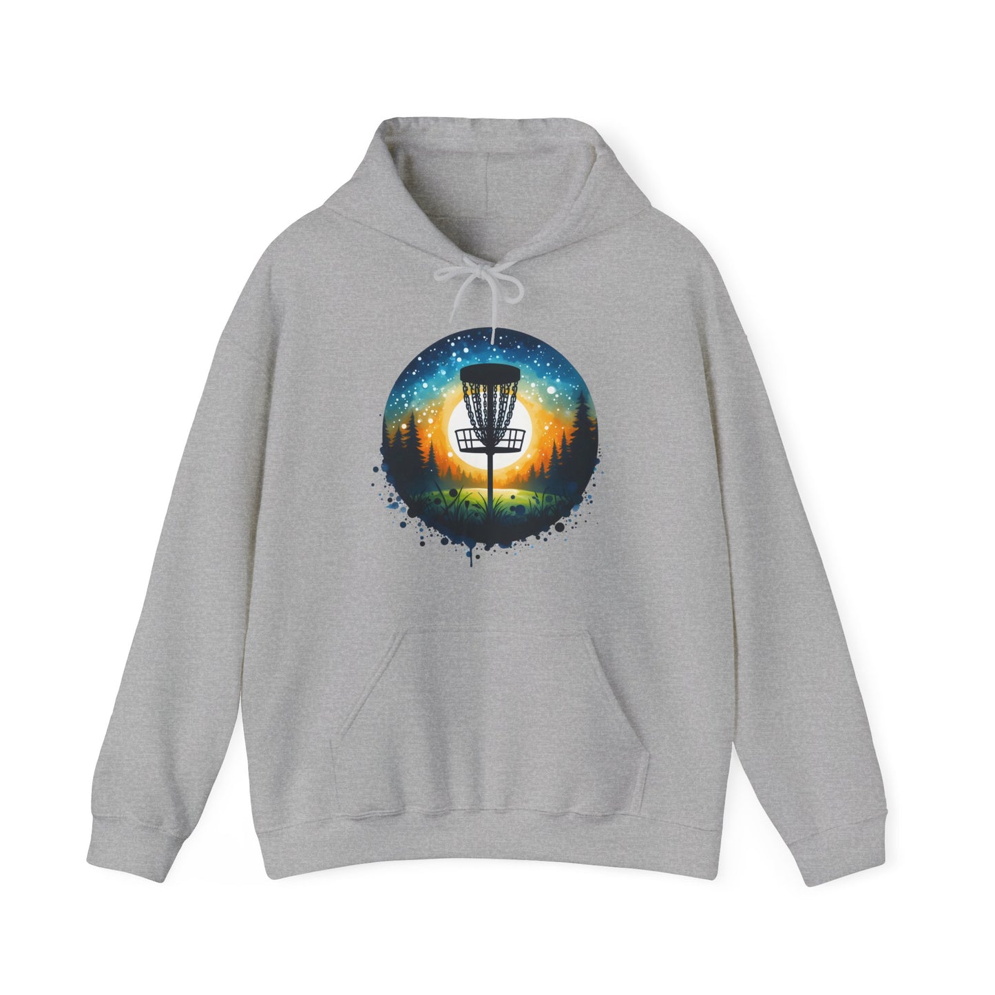 Hooded Sweatshirt - Disc Golf Painting