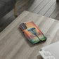 Tough Phone Cases - Brick Wall Graffiti Disc Golf Basket iPhone Samsung Galaxy