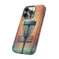 Tough Phone Cases - Brick Wall Graffiti Disc Golf Basket iPhone Samsung Galaxy