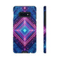 Blue Purple Geometric Pattern Tough Phone Cases - iPhone Samsung Galaxy