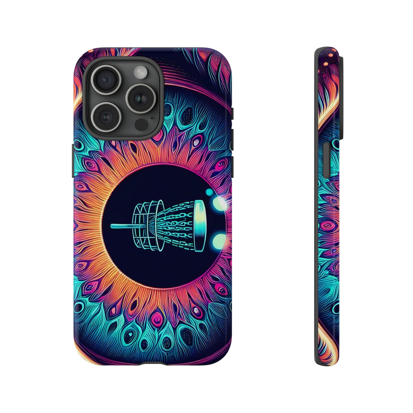 Tough Phone Cases - Eyeball Disc Golf Basket iPhone Samsung Galaxy