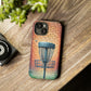 Tough Phone Cases - Brick Wall Graffiti Disc Golf Basket iPhone Samsung Galaxy