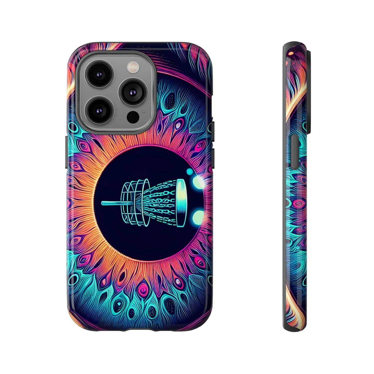 Tough Phone Cases - Eyeball Disc Golf Basket iPhone Samsung Galaxy