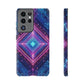 Blue Purple Geometric Pattern Tough Phone Cases - iPhone Samsung Galaxy