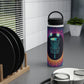 Stainless Steel Water Bottle, Handle Lid - Disc Golf Basket Eyeball