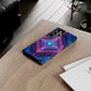 Blue Purple Geometric Pattern Tough Phone Cases - iPhone Samsung Galaxy