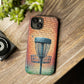 Tough Phone Cases - Brick Wall Graffiti Disc Golf Basket iPhone Samsung Galaxy