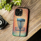 Tough Phone Cases - Brick Wall Graffiti Disc Golf Basket iPhone Samsung Galaxy