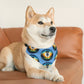 Pet Bandana Collar - Disc Golf Painting Pattern Light Blue