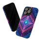 Blue Purple Geometric Pattern Tough Phone Cases - iPhone Samsung Galaxy