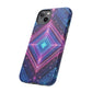 Blue Purple Geometric Pattern Tough Phone Cases - iPhone Samsung Galaxy