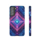 Blue Purple Geometric Pattern Tough Phone Cases - iPhone Samsung Galaxy