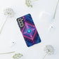 Blue Purple Geometric Pattern Tough Phone Cases - iPhone Samsung Galaxy