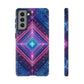 Blue Purple Geometric Pattern Tough Phone Cases - iPhone Samsung Galaxy