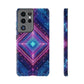 Blue Purple Geometric Pattern Tough Phone Cases - iPhone Samsung Galaxy