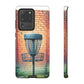 Tough Phone Cases - Brick Wall Graffiti Disc Golf Basket iPhone Samsung Galaxy