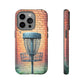 Tough Phone Cases - Brick Wall Graffiti Disc Golf Basket iPhone Samsung Galaxy