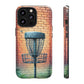 Tough Phone Cases - Brick Wall Graffiti Disc Golf Basket iPhone Samsung Galaxy