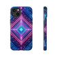 Blue Purple Geometric Pattern Tough Phone Cases - iPhone Samsung Galaxy