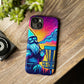 Tough Phone Cases - Disc Golf Basket Gnome iPhone Samsung Galaxy