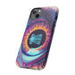 Disc Golf Basket Eyeball Orange Iris Tough Phone Cases - iPhone Samsung Galaxy