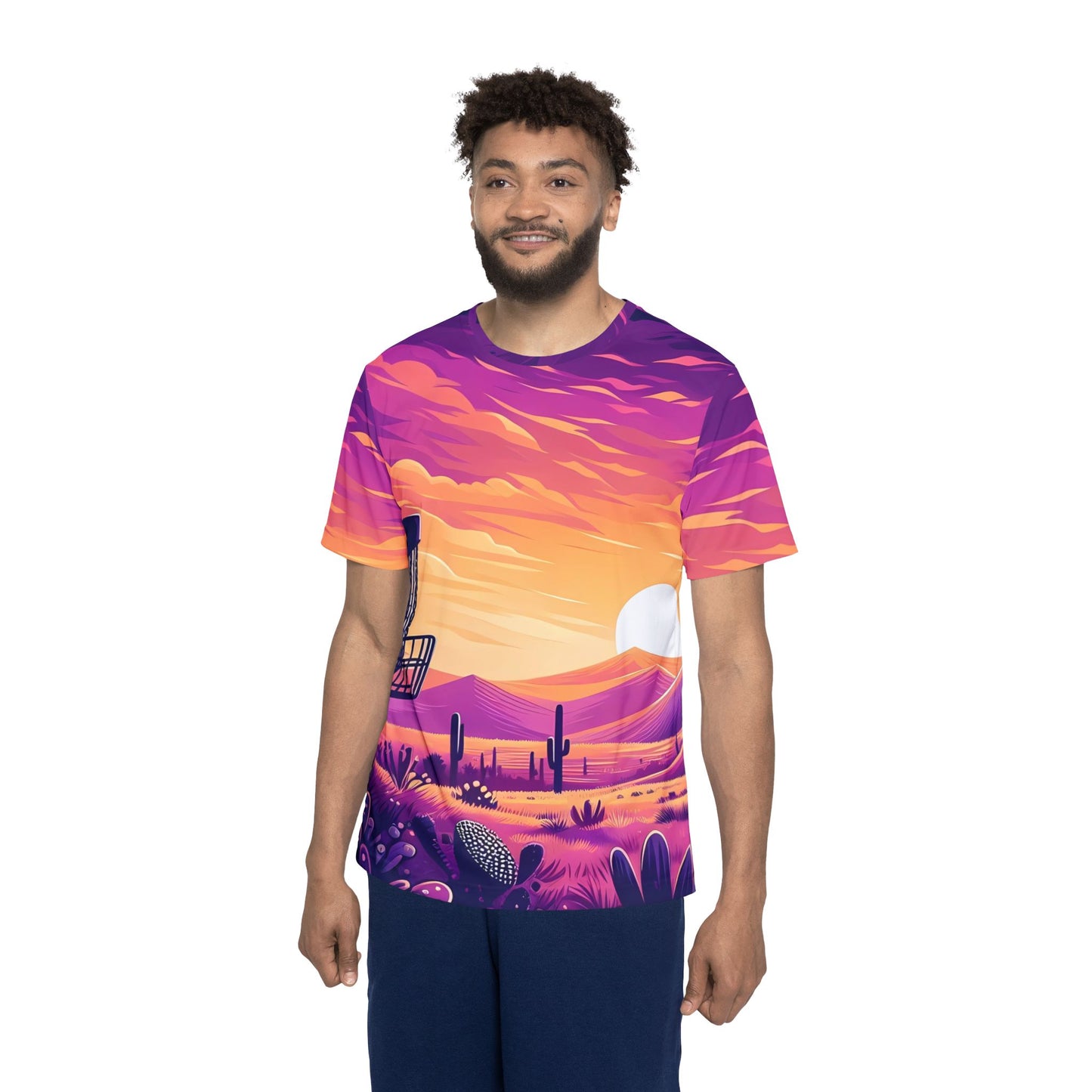 Men's Disc Golf Athletic Jersey - Desert Sunset