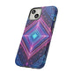 Blue Purple Geometric Pattern Tough Phone Cases - iPhone Samsung Galaxy