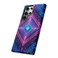 Blue Purple Geometric Pattern Tough Phone Cases - iPhone Samsung Galaxy