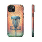 Tough Phone Cases - Brick Wall Graffiti Disc Golf Basket iPhone Samsung Galaxy