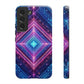 Blue Purple Geometric Pattern Tough Phone Cases - iPhone Samsung Galaxy