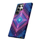 Blue Purple Geometric Pattern Tough Phone Cases - iPhone Samsung Galaxy