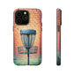 Tough Phone Cases - Brick Wall Graffiti Disc Golf Basket iPhone Samsung Galaxy